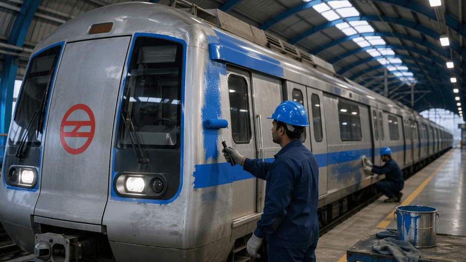Delhi Metro Begins Blue Line Refurbishment