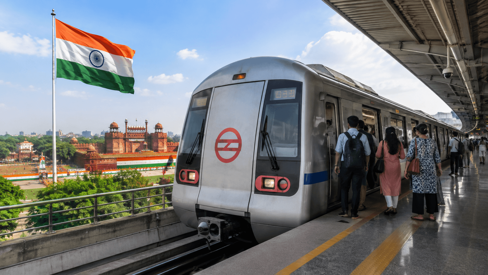 DMRC Urges Metro Use During Independence Day Rehearsal on August 13