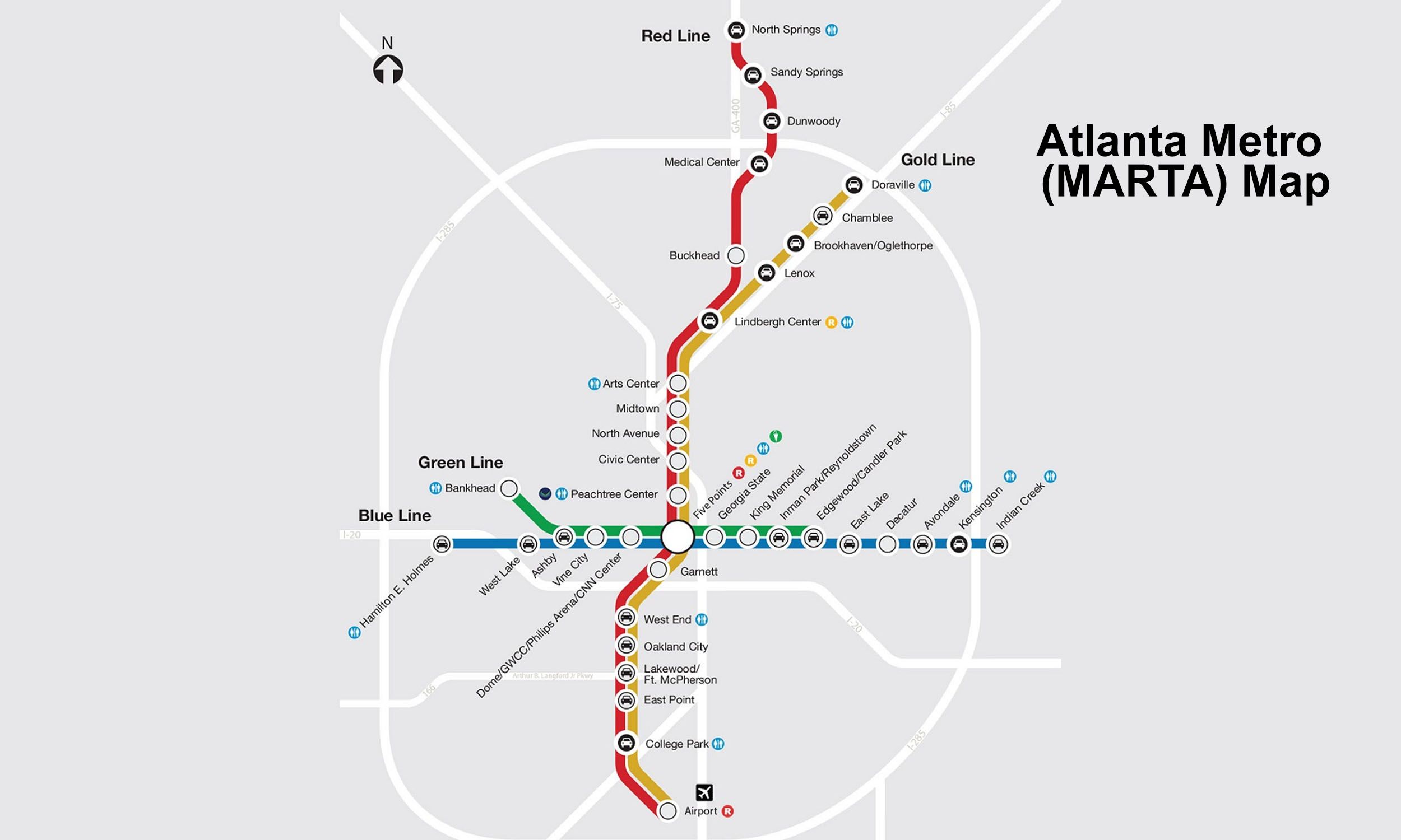 Atlanta Metro (MARTA) map