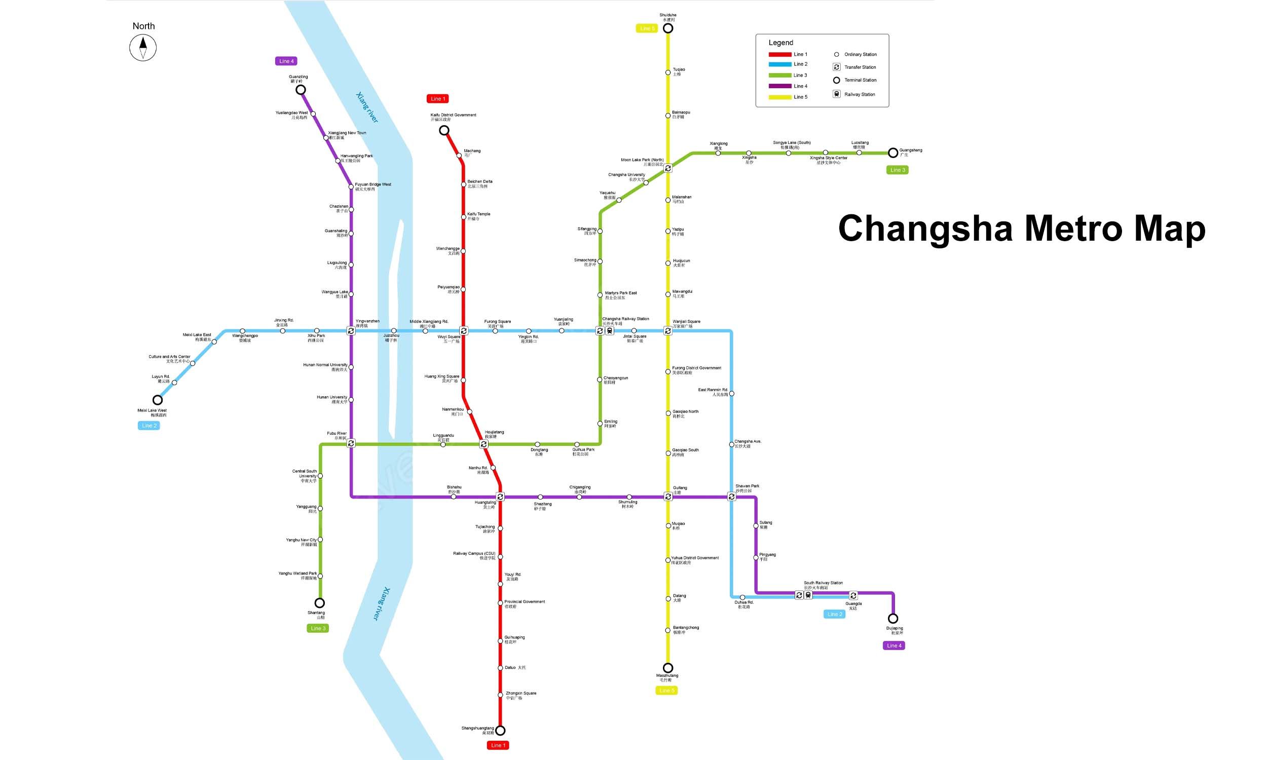 Changsha Metro map