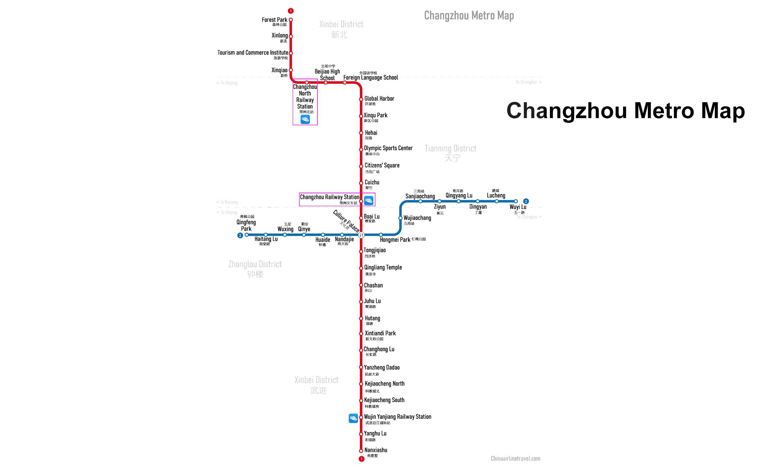 Changzhou Metro map