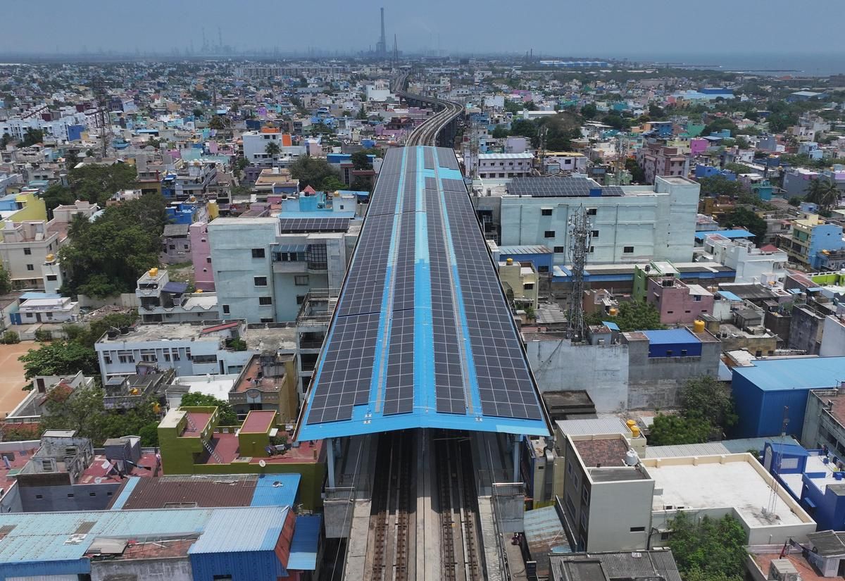 Chennai Metro Goes Green: Solar Power Powers 22% of Operations