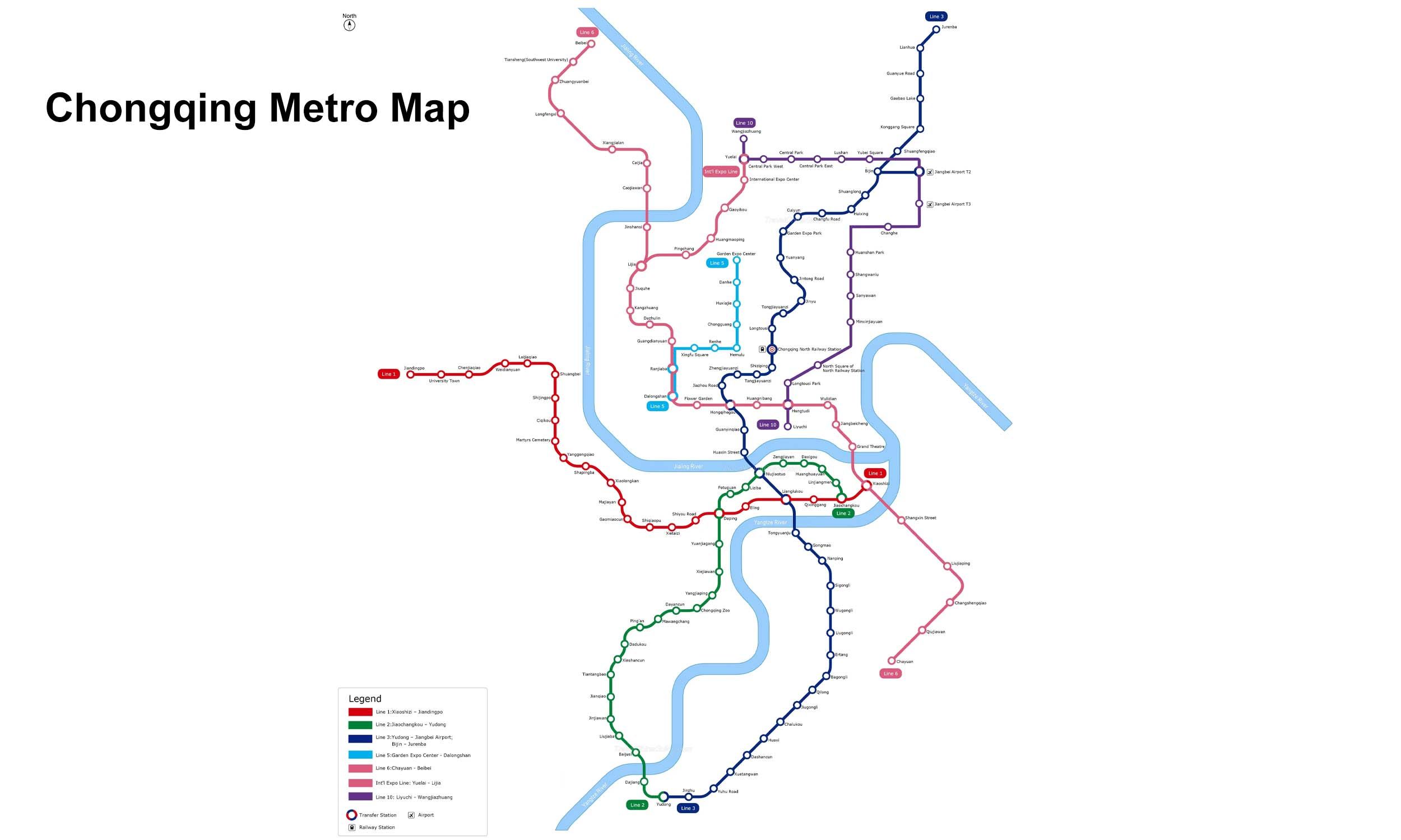 Chongqing Metro map