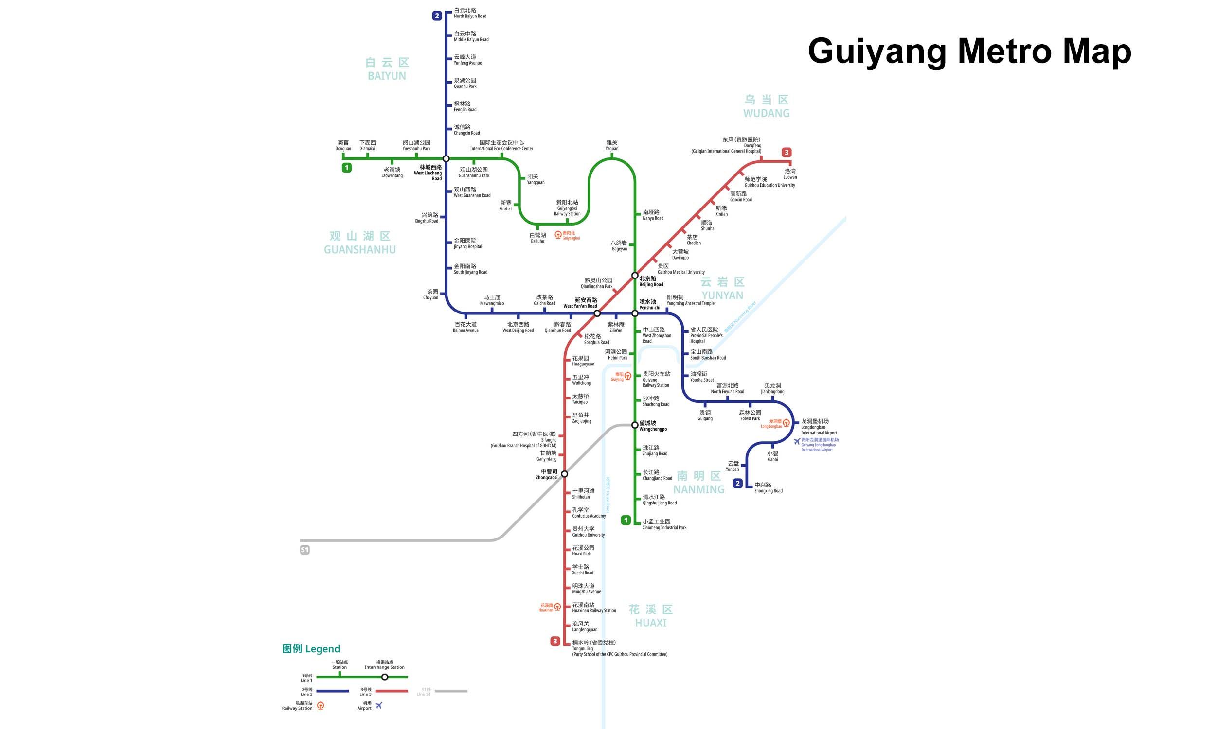 Guiyang Metro map