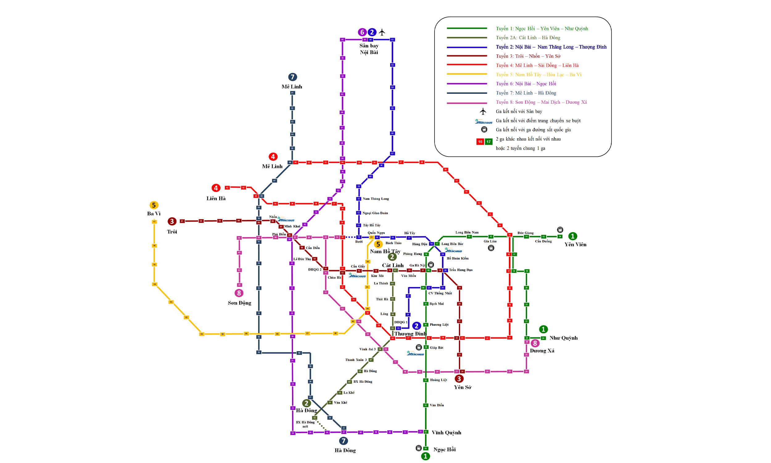 Hanoi Metro map