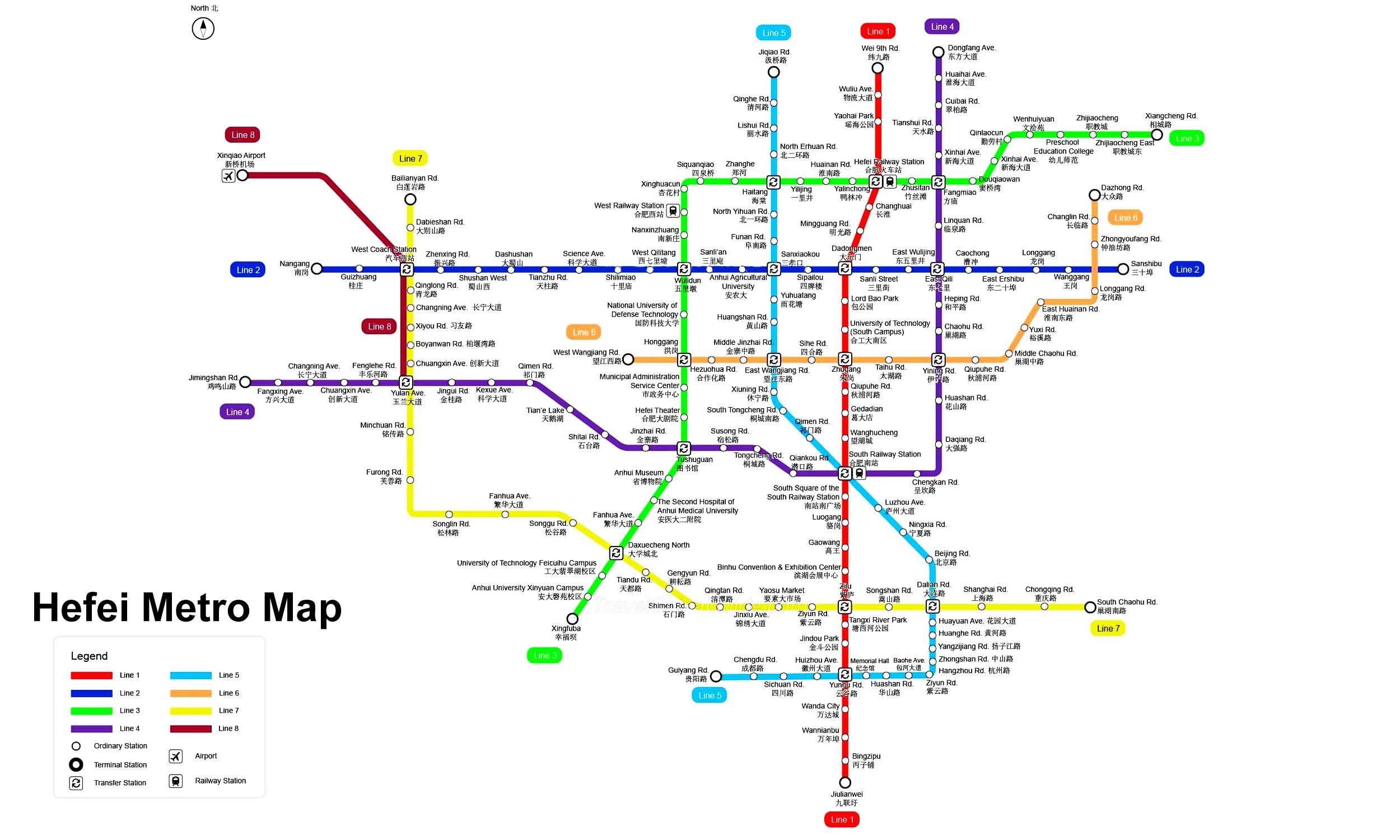 Hefei Metro map