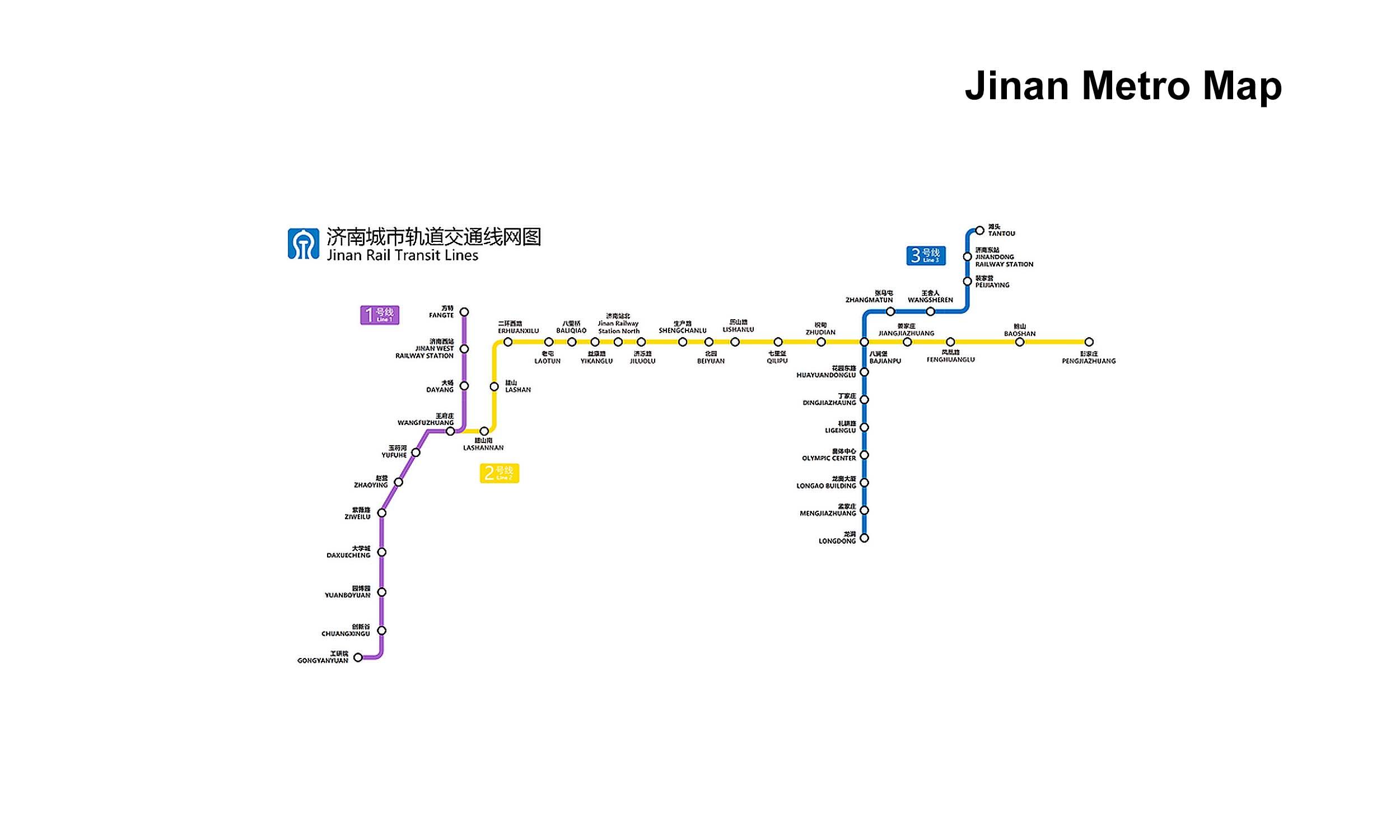 Jinan Metro map