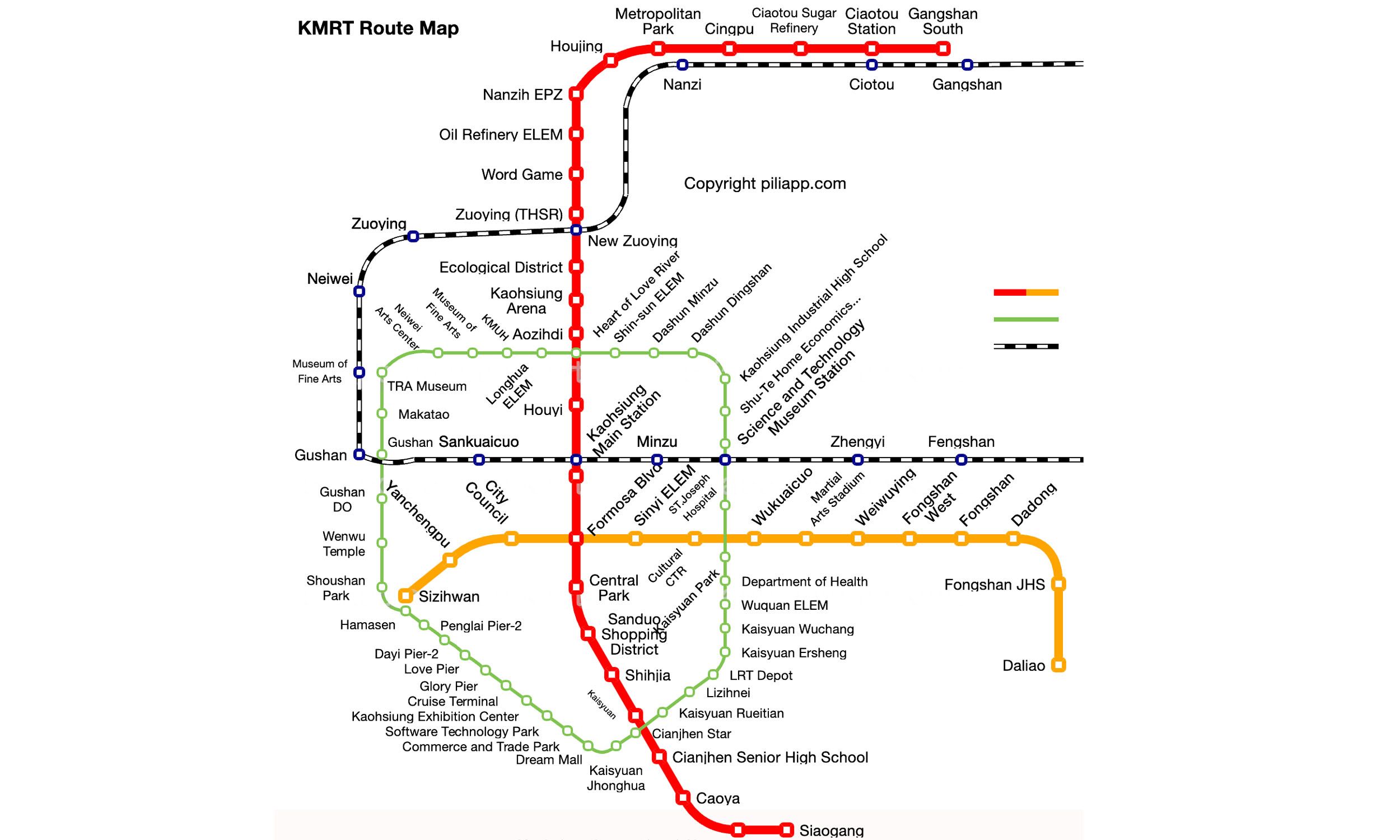 Kaohsiung Metro map