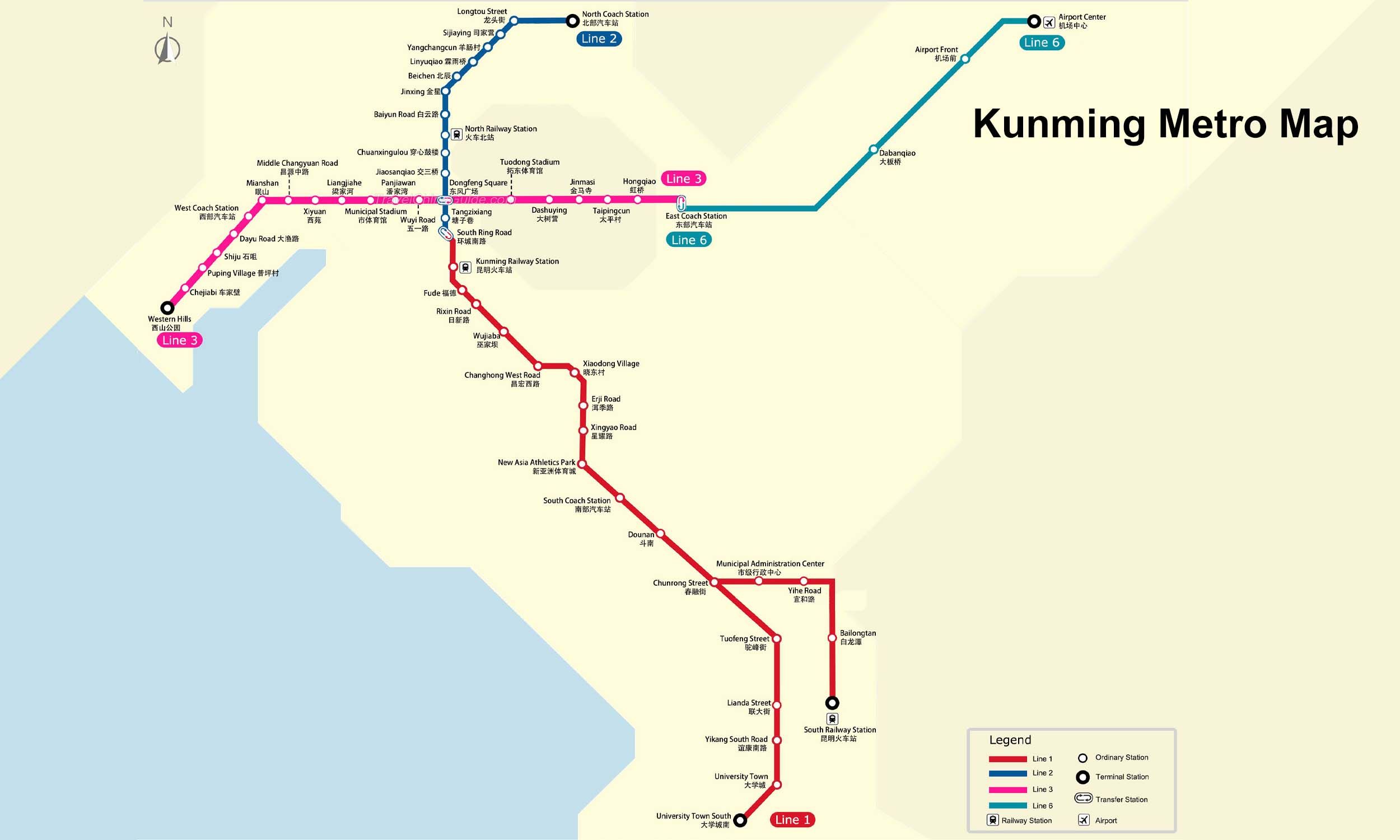 Kunming Metro map