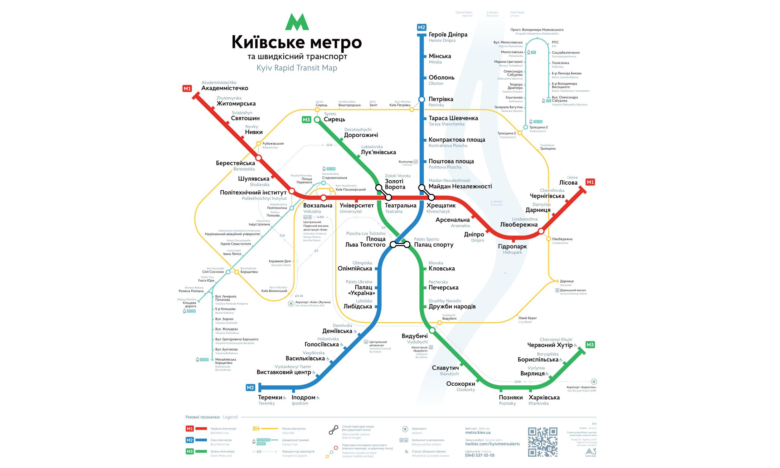 Kyiv Metro map