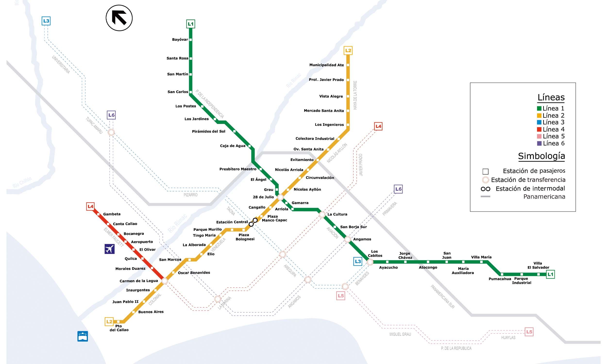 Lima Metro map