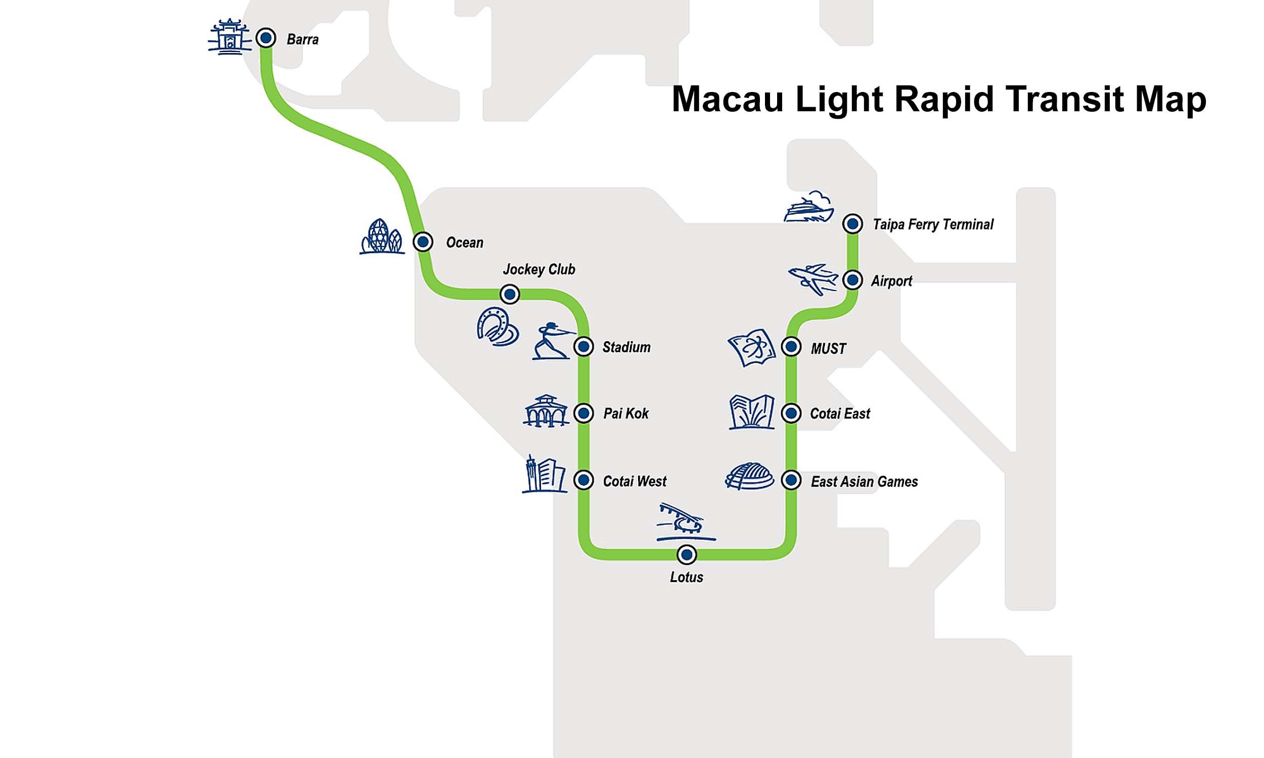 Macau Light Metro map