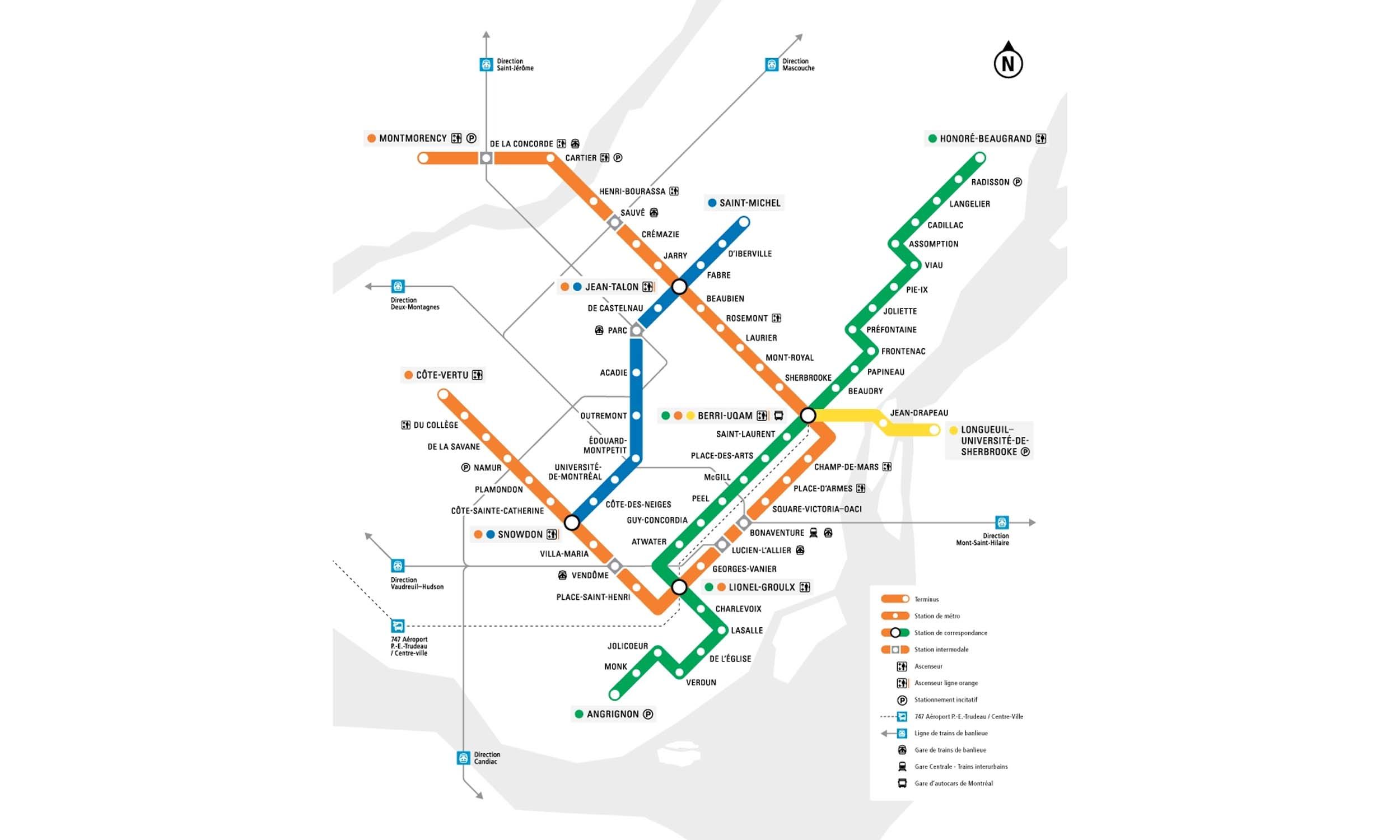 Montreal Metro map