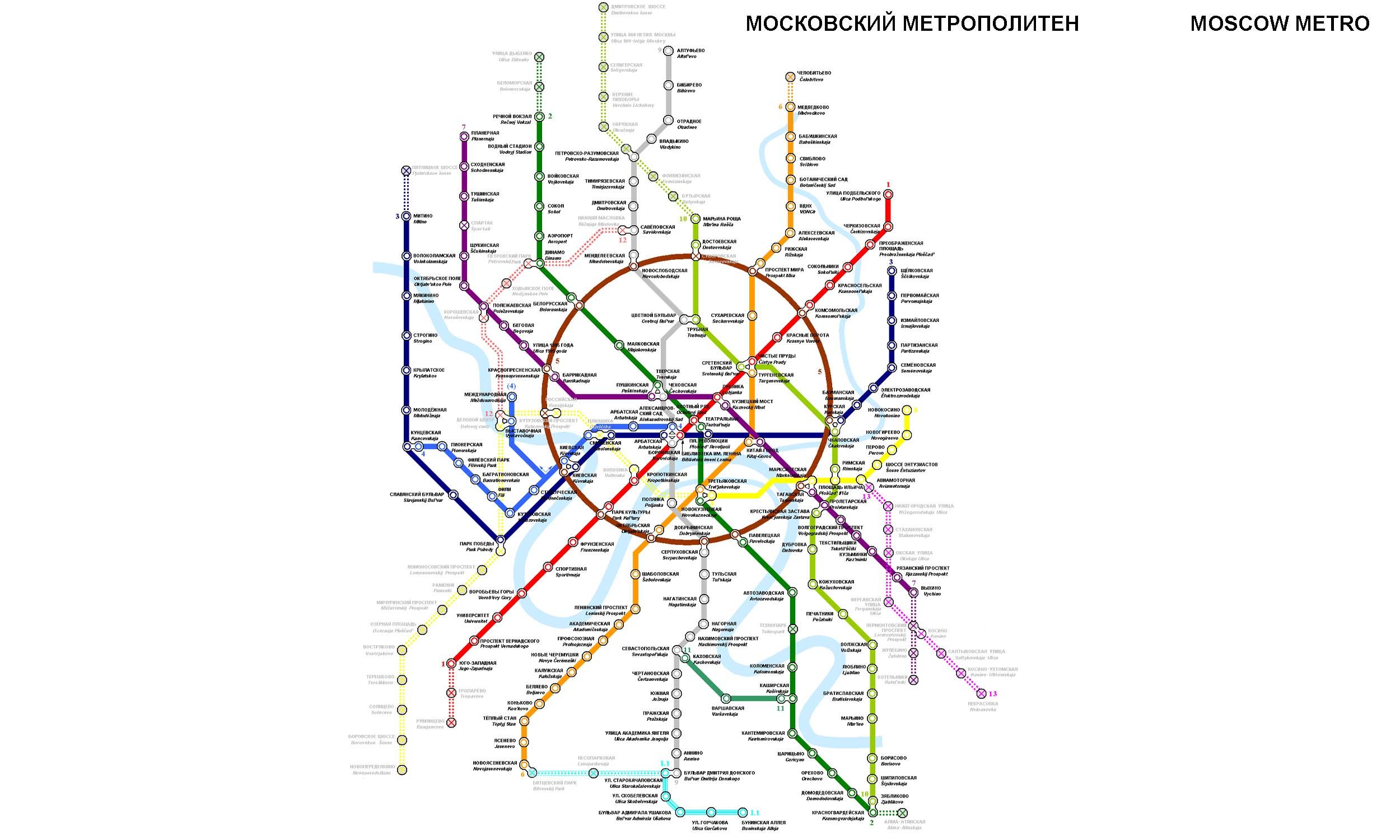 Moscow Metro map