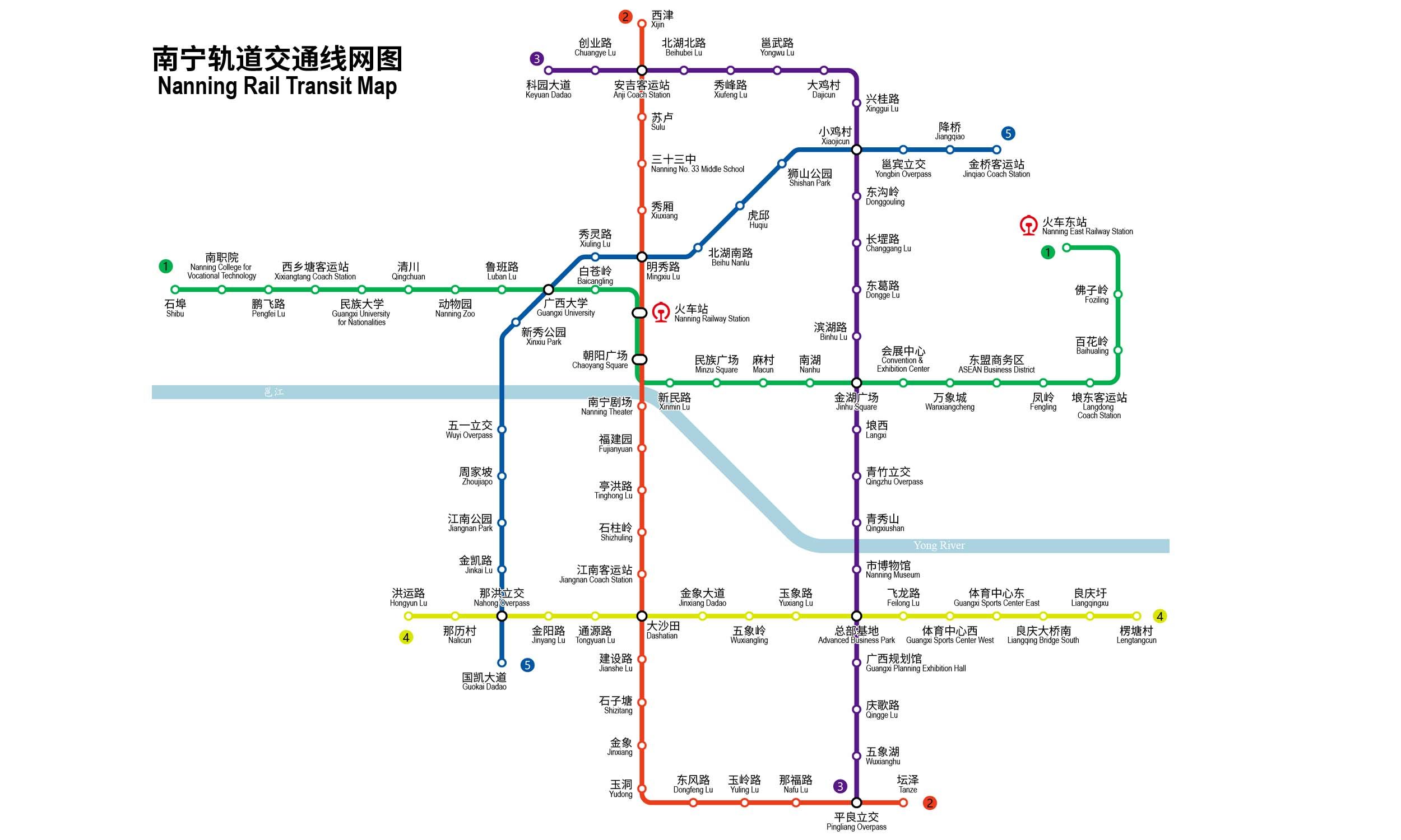 Nanning Metro map