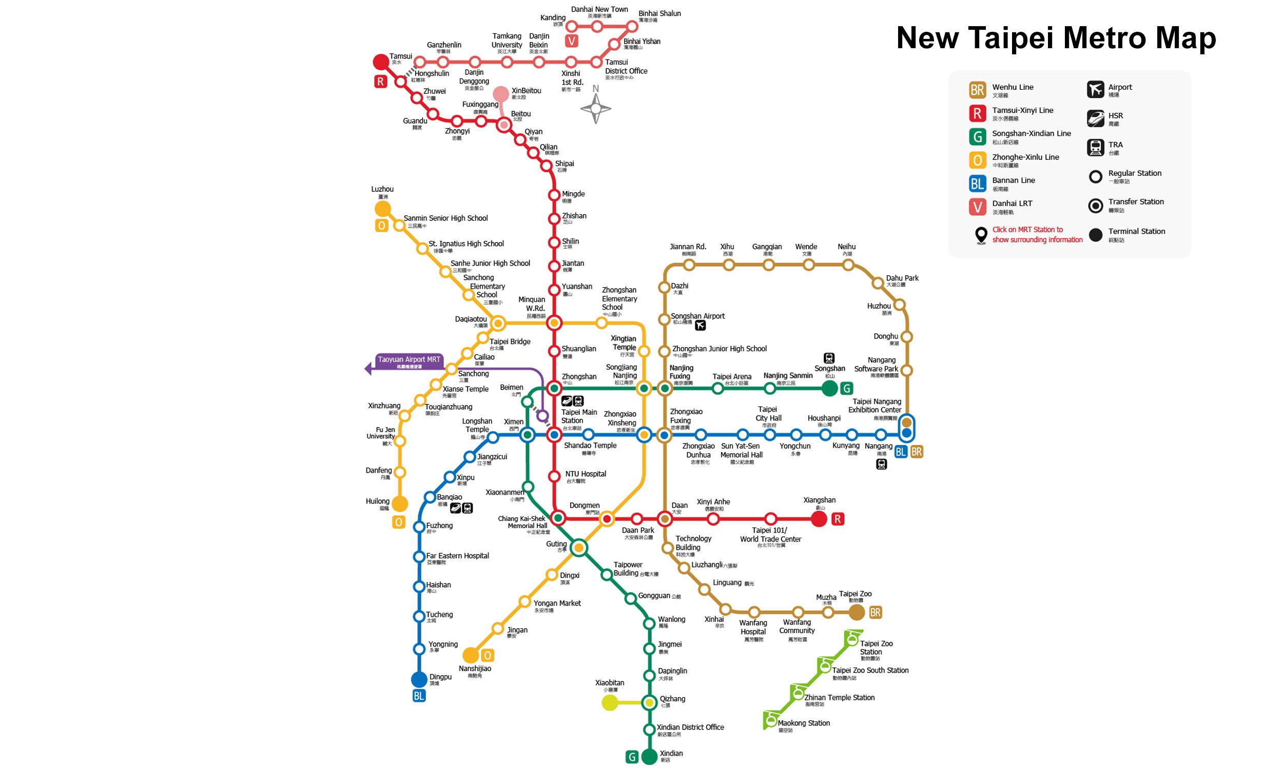 New Taipei Metro map