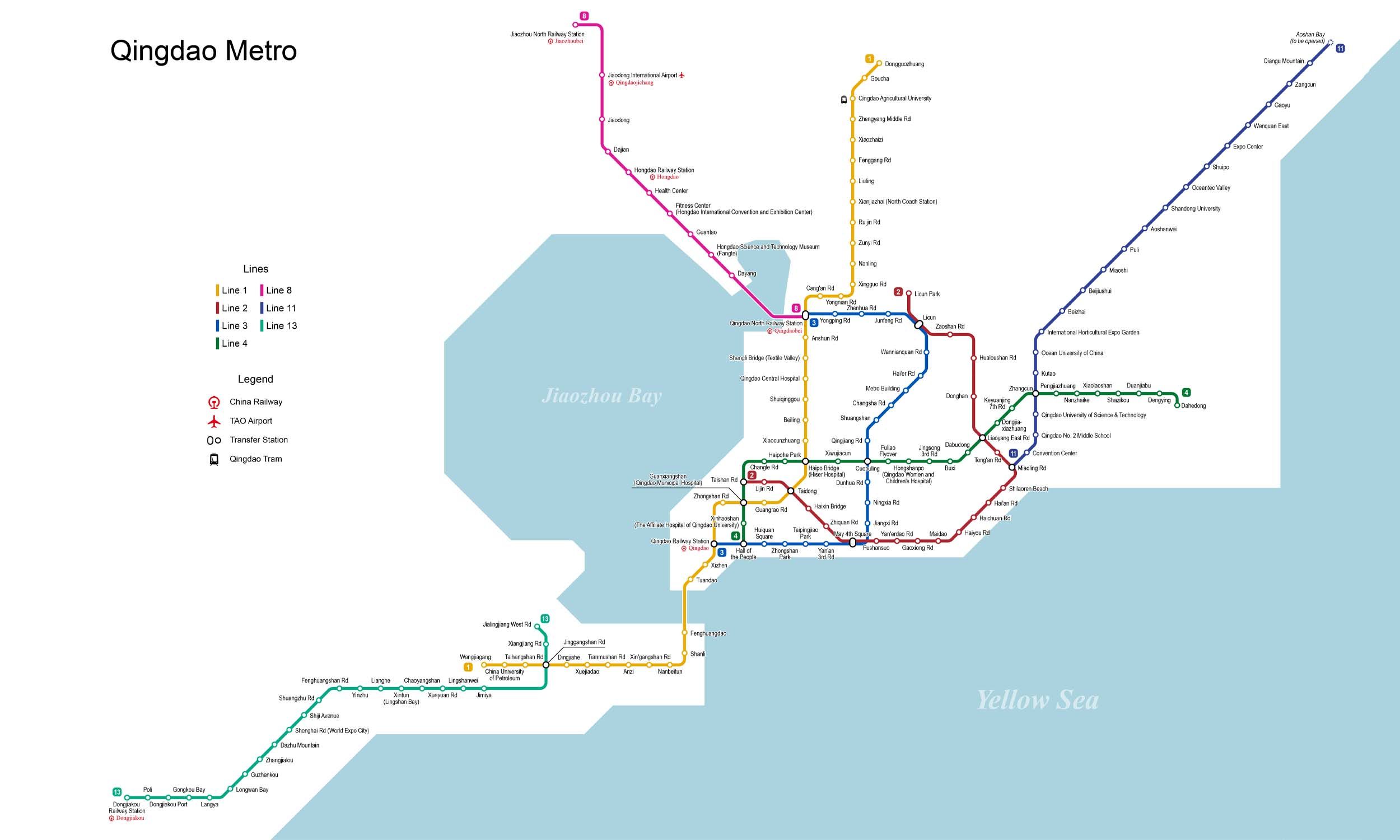 Qingdao Metro map