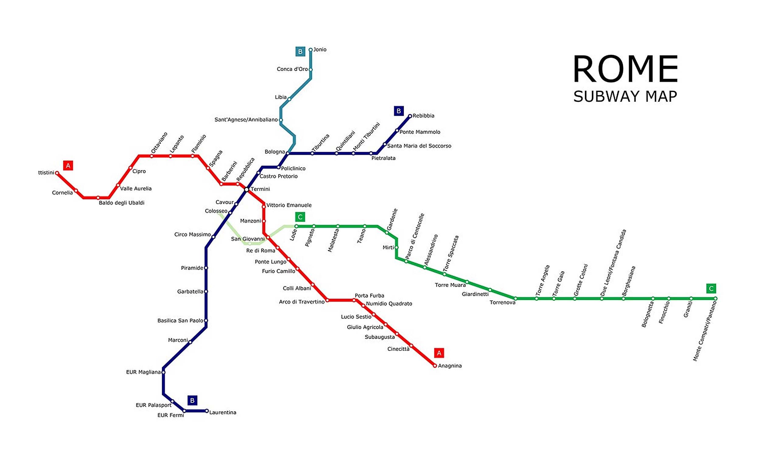 Rome Metro map