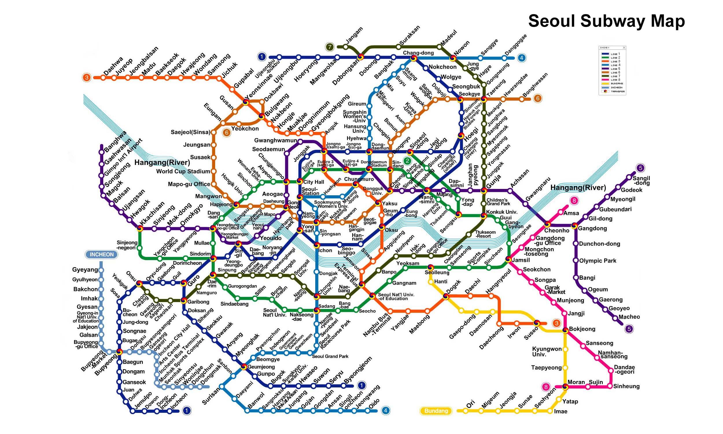 Seoul Subway map