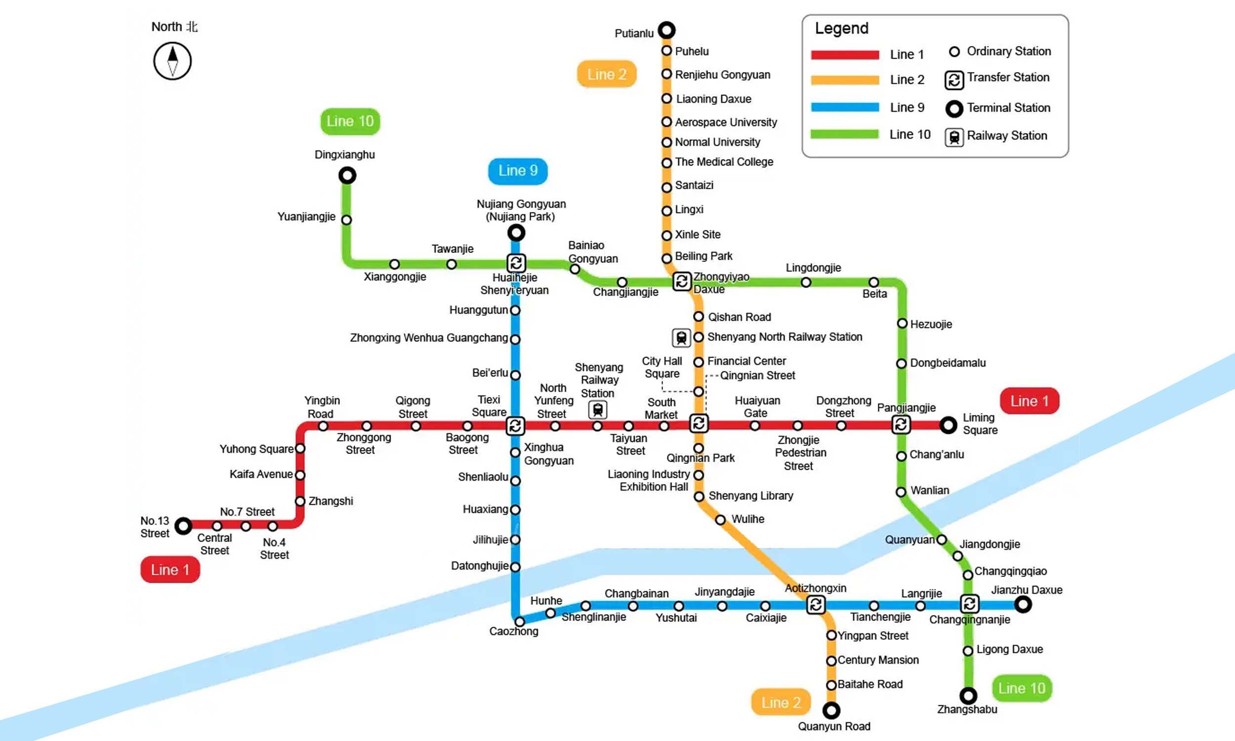 Shenyang Metro map