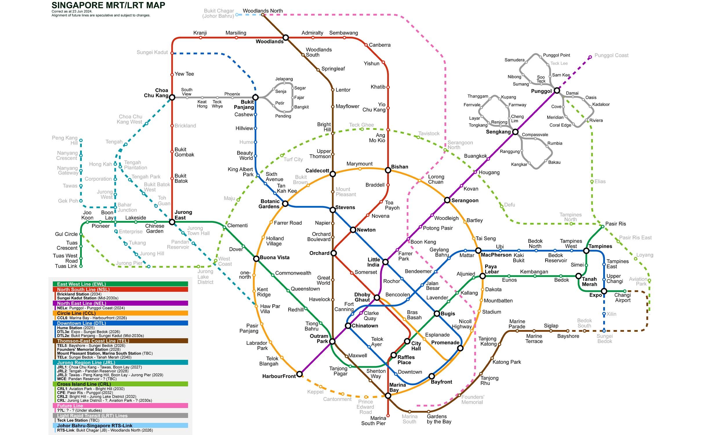 Singapore MRT map