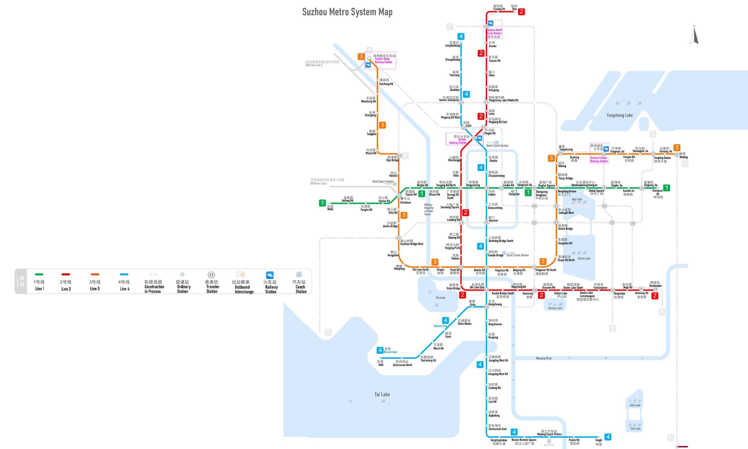 Suzhou Metro map