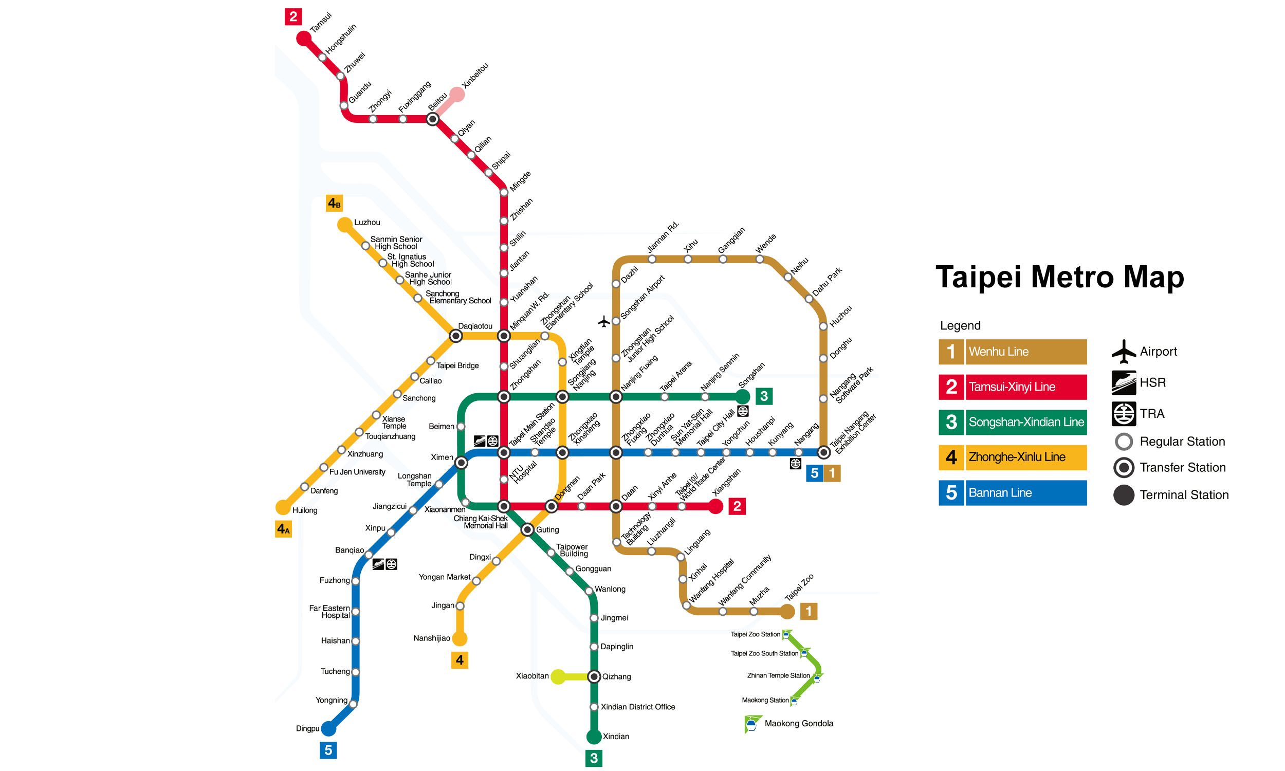 Taipei Metro map