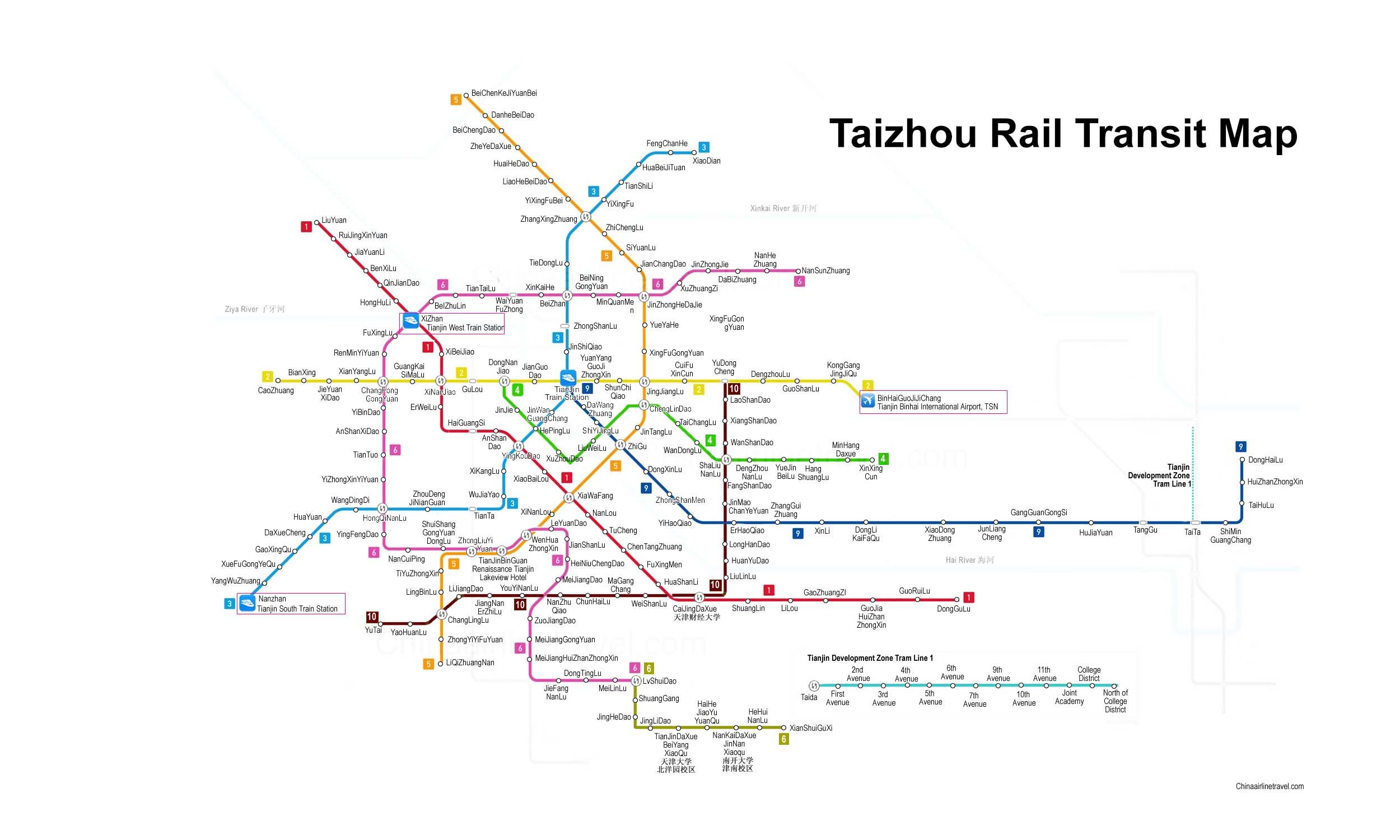 Tianjin Metro map