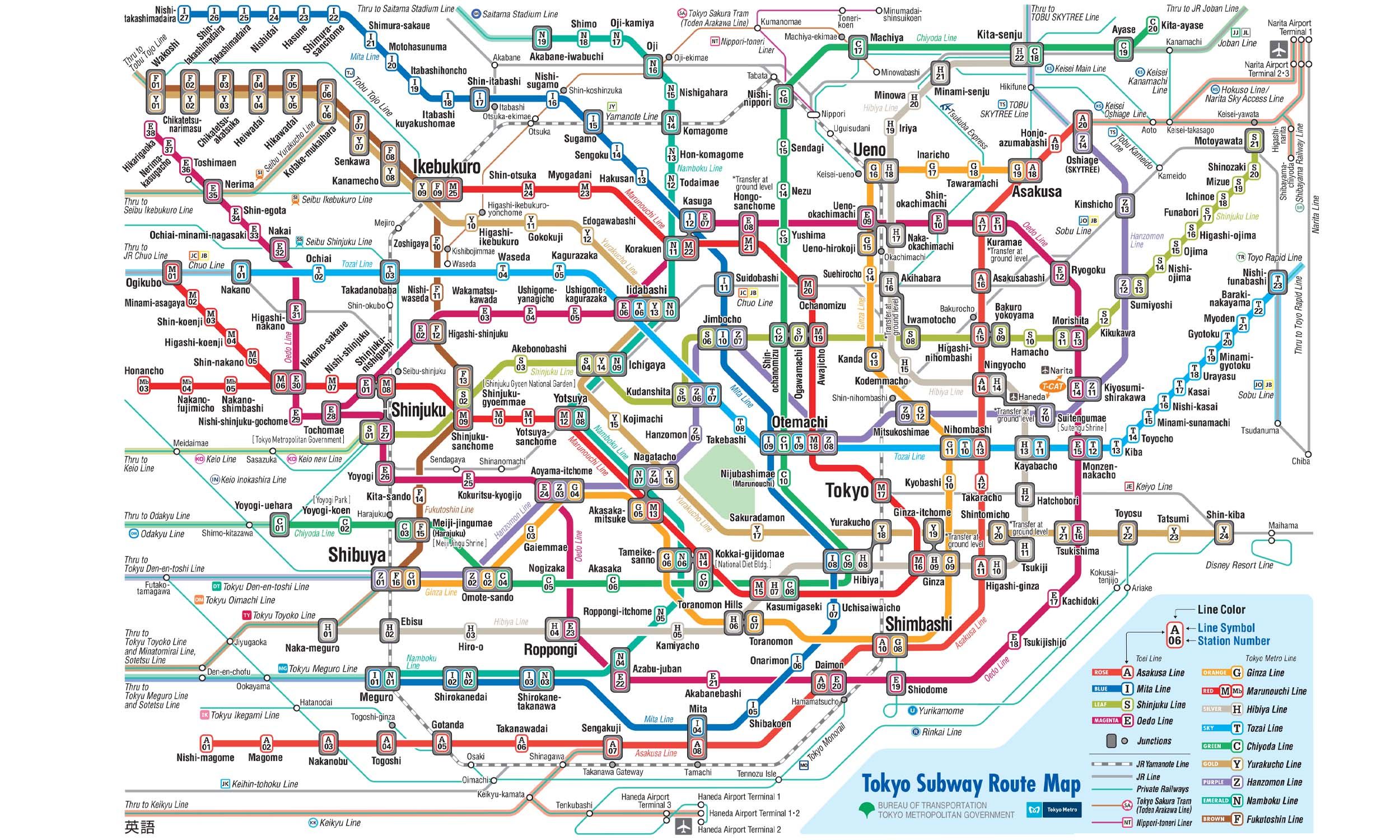 Tokyo Metro map