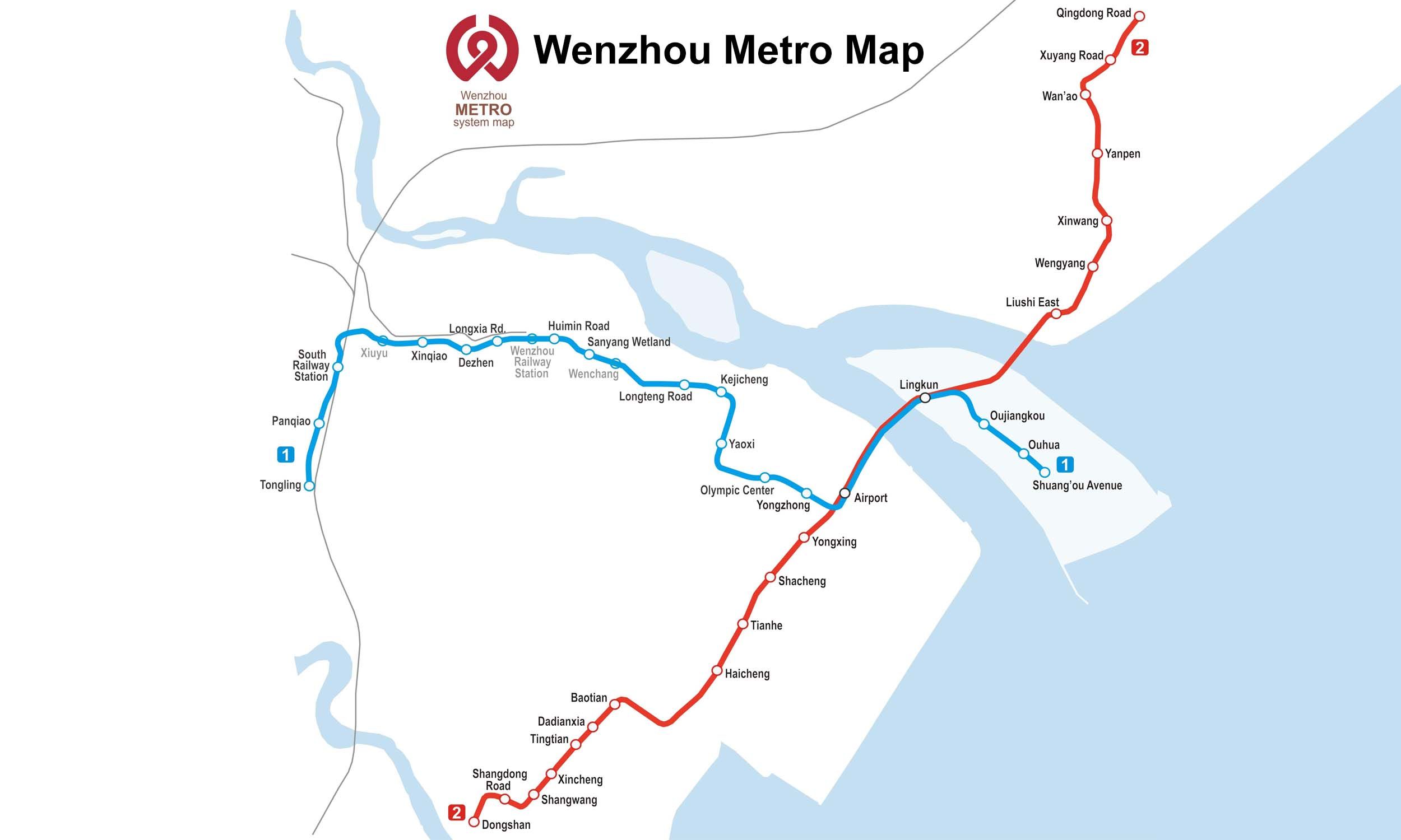 Wenzhou Metro map