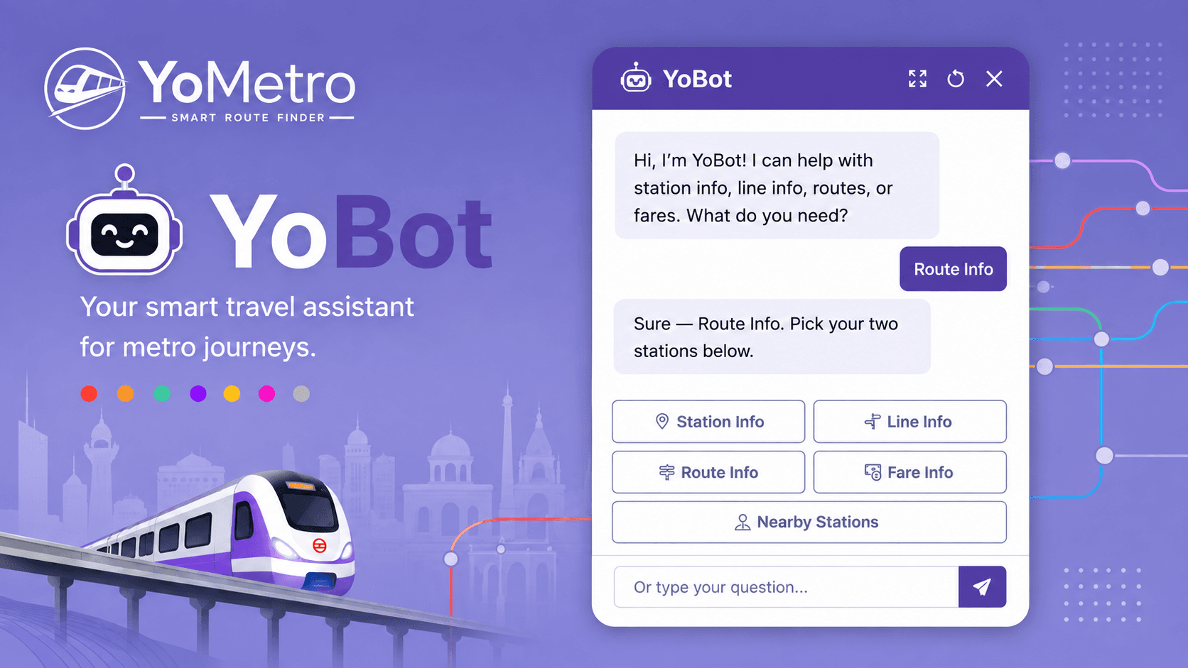 Meet YoBot: Your AI-Powered Metro Assistant on YoMetro